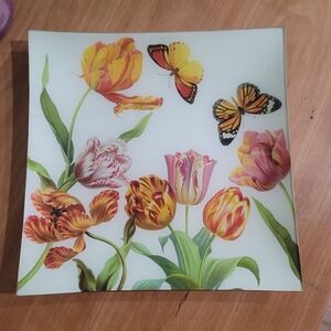 Michel Design Glass Plate